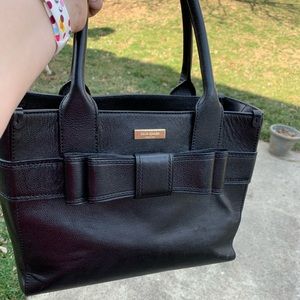 Black Kate Spade Bow Bag